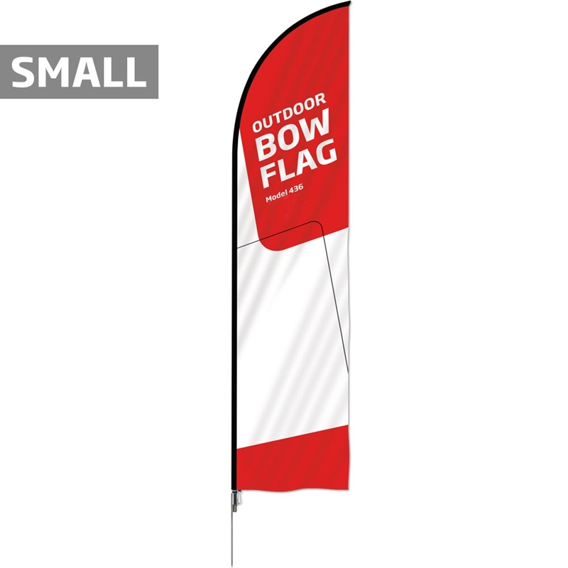 Beachflag Outdoor Bow Flag Small Inkl Flag Og Spike Flag Base