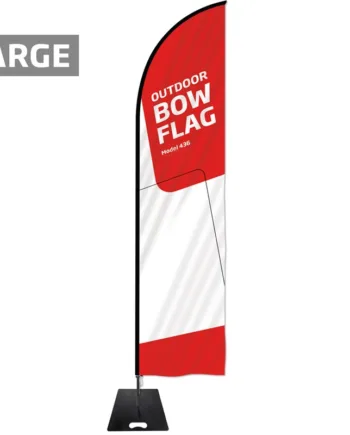 Beachflag    Outdoor   Bow   Flag    Sort   Stang    Large    Inkl    Flag   Og   Tung    Sort   Fod