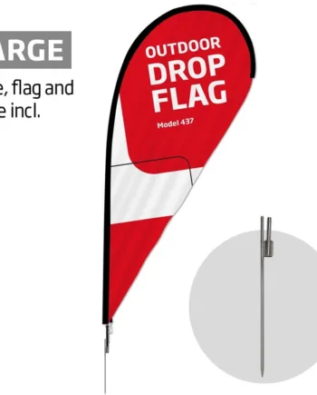 Beachflag    Outdoor   Drop   Flag    Large   Inkl    Flag   Og   Spike   Flag   Base
