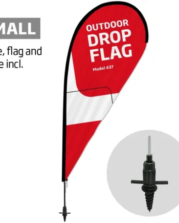 Beachflag    Outdoor   Drop   Flag    Small    Inkl    Flag   Og   Skruespyd