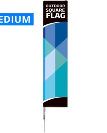 Beachflag    Outdoor   Square   Flag    Medium    Inkl    Stang    Flag   Og   Spyd