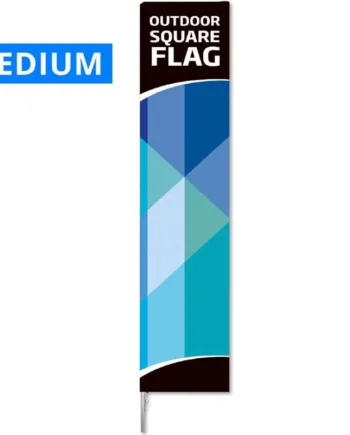 Beachflag    Outdoor   Square   Flag    Medium    Inkl    Stang   Og   Flag