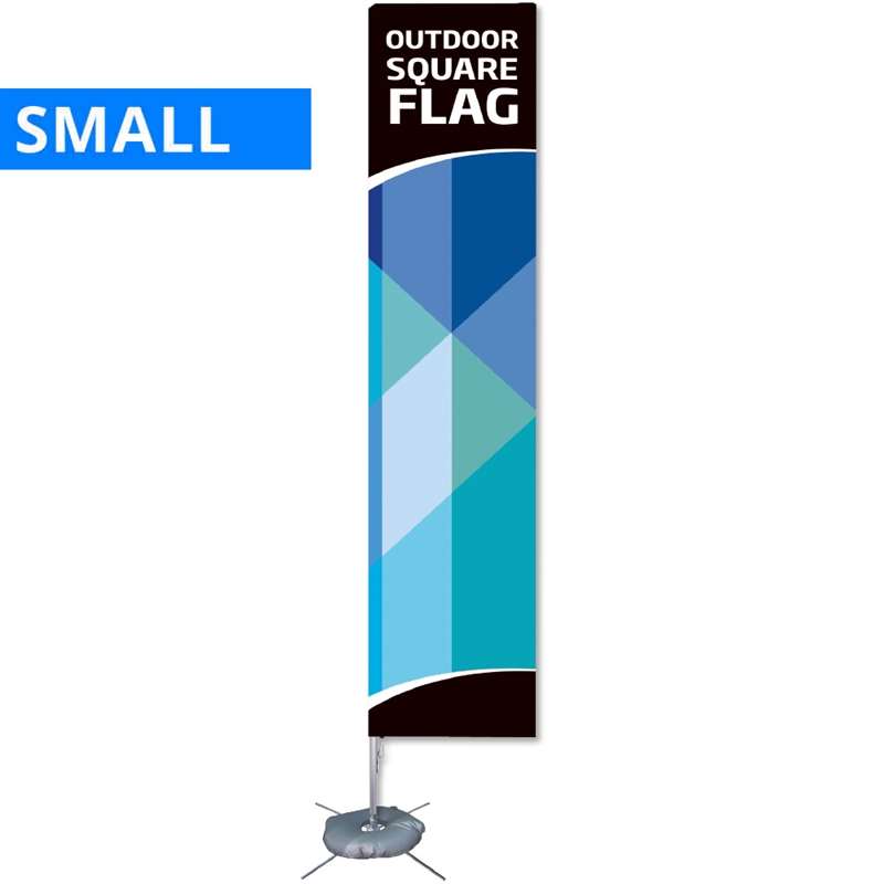 Beachflag Outdoor Square Flag Small Inkl Stang Flag Og Cross - Fod