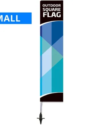 Beachflag    Outdoor   Square   Flag    Small    Inkl    Stang    Flag   Og   Screw - Fod