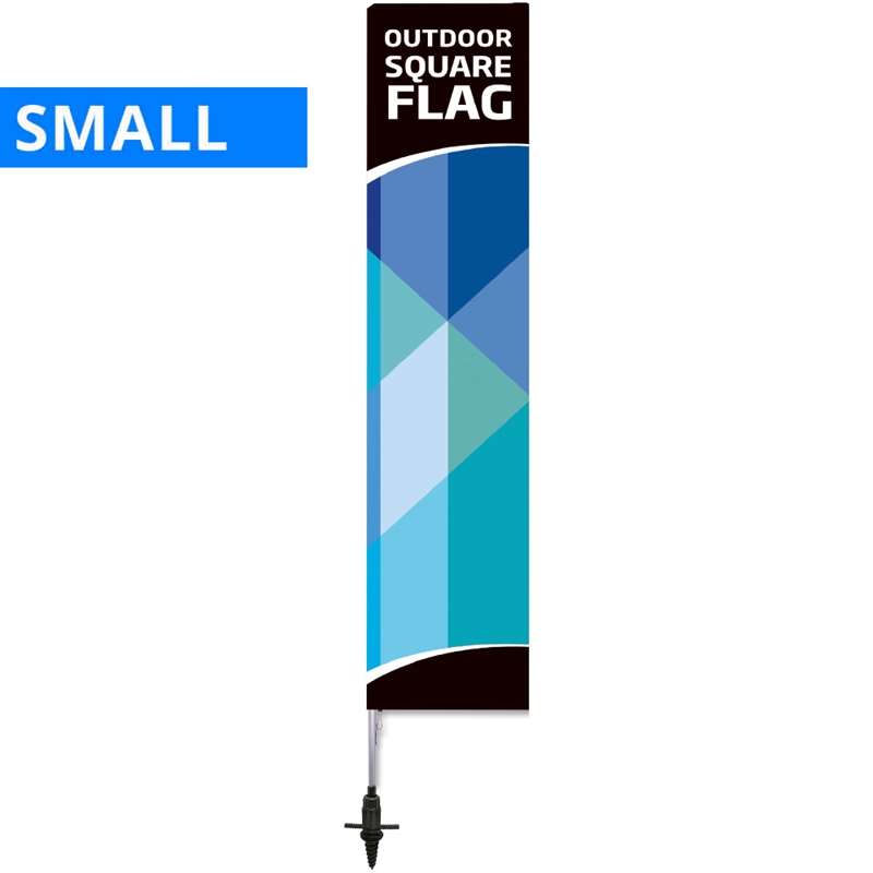 Beachflag Outdoor Square Flag Small Inkl Stang Flag Og Screw - Fod