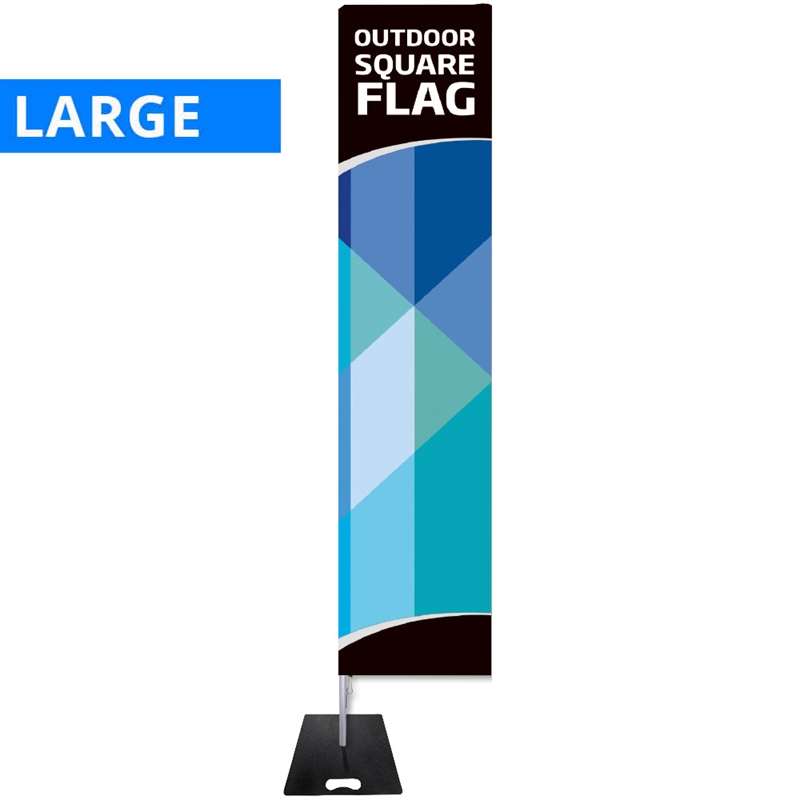 Beachflag Outdoor Square Large Inkl Flag Og Black Flag Base