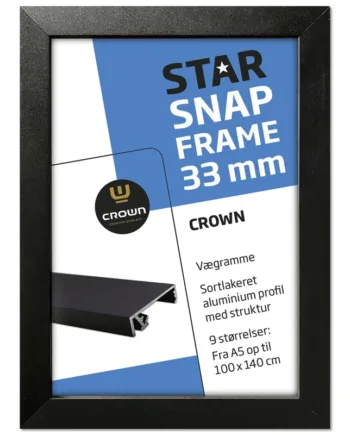 Crown   Alu   Klapramme    Sort    33   Mm   Profil