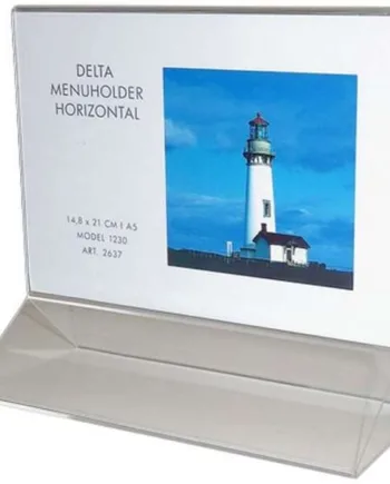 Delta   Menukortholder   Horisontal   A5   14   8x21   Cm