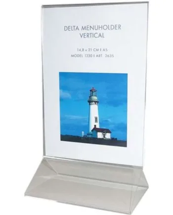 Delta   Menukortholder   Vertikal   A5   14   8x21   Cm