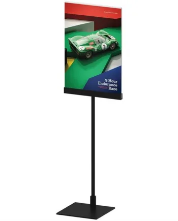 Design   Stand    Bordskilt   Med   Vertikal   Akrylholder    A4
