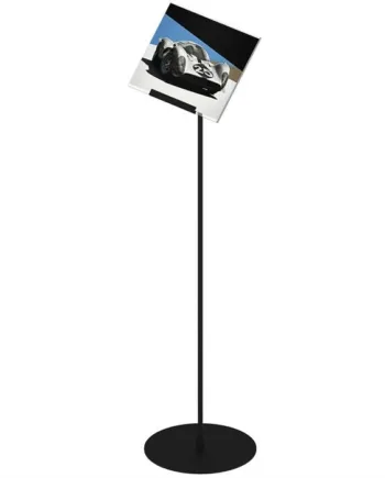 Design   Stand    Gulvskilt   Med   Horisontal   Skrå   Akrylholder    A4