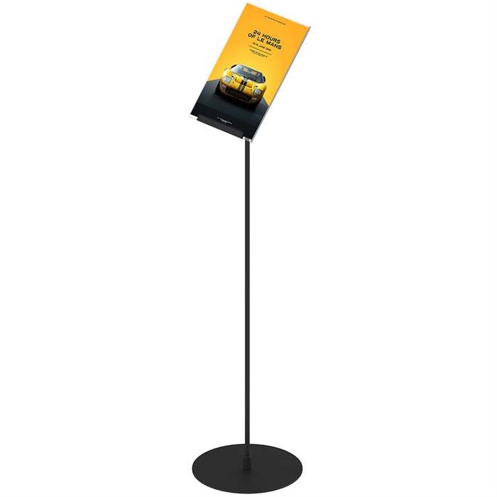 Design Stand Gulvskilt Med Vertikal Skrå A4 Holder