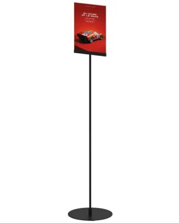 Design   Stand    Sort    Med   Vertikal   Akrylholder    A4