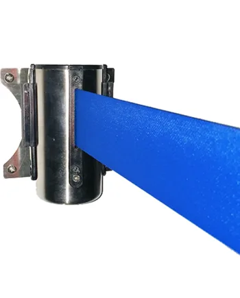 Dispenser    Sølv    Med           M   Blåt   Bånd    Til   Crowd   Barrier   Belt   System