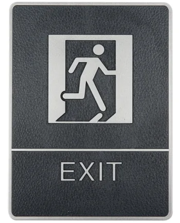Dørskilt   Med   Ikon   Tekst   Blindeskrift   Exit