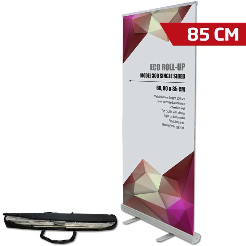 Eco Roll - Up Kassette Enkeltsidet 85 Cm Inkl Taske Med Lang Lynlås