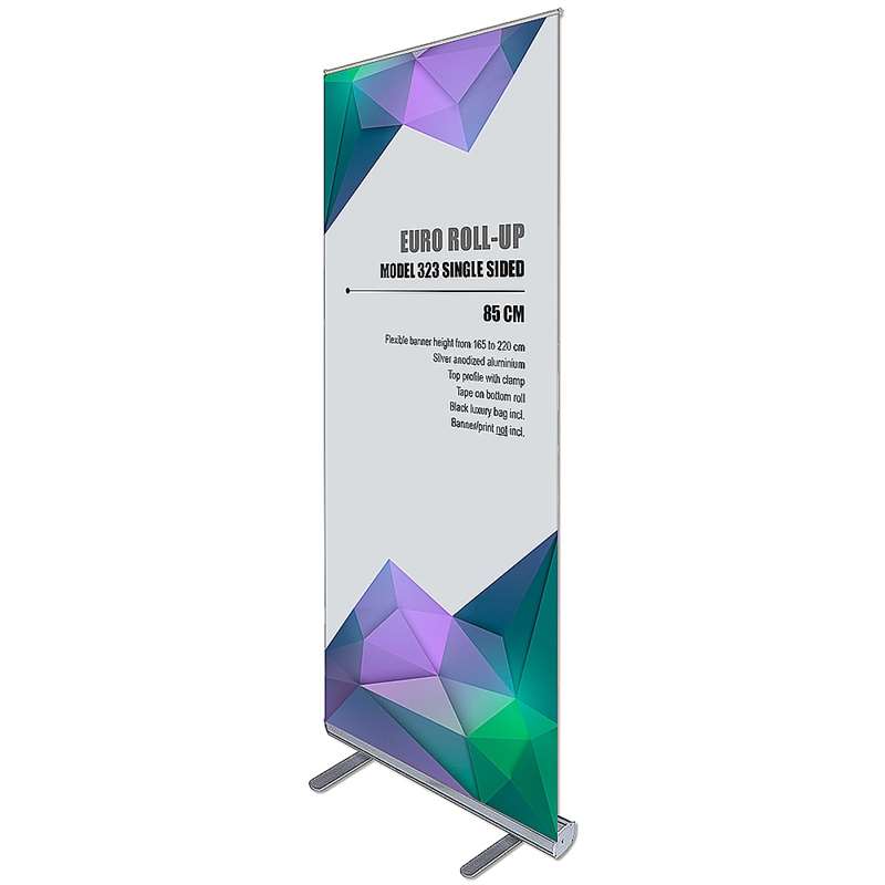 Euro Roll - Up Kassette Enkeltsidet Alu Sølv 85 Cm