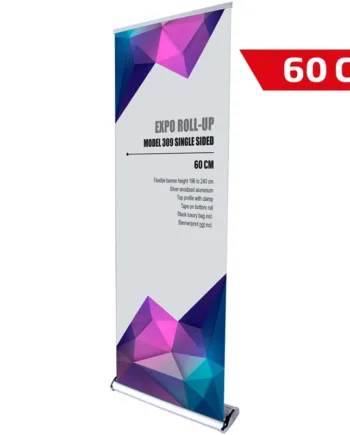 Expo   Roll - Up    Sølv    Enkeltsidet    60   X   240   Cm