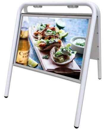 Expo   Sign   Gadeskilt    Hvidt    A3   Med   Frontplader