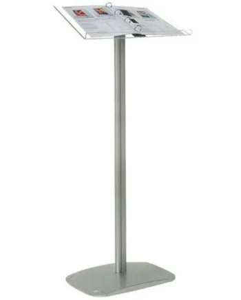 Flick   Menu   Stander   Horisontal   A4   Bladrestativ   21x29       Cm   Sølv