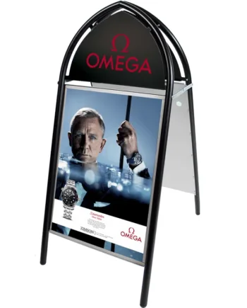 Gotik   Classic   Gadeskilt   Med   Logoplade    50   X   70   Cm    Sort