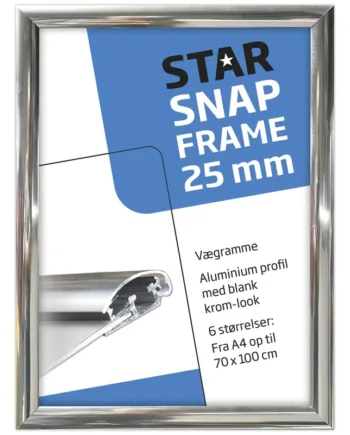 Klapramme   Krom   Look    Med   25   Mm   Aluprofil