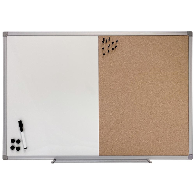 Kombitavle Kort Whiteboard 90 X 60 Cm