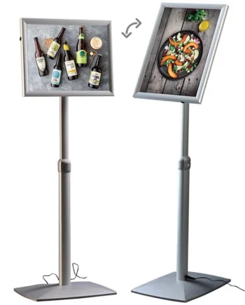 Led   Justérbar   Infostander   Med   A3   Klapramme