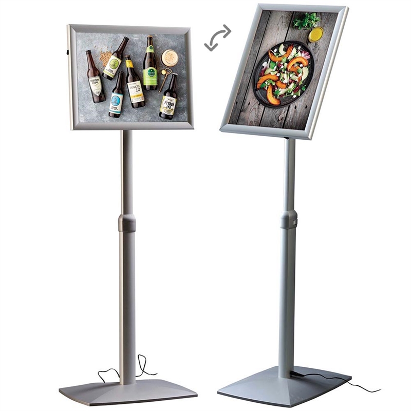 Led Justérbar Infostander Med Klapramme