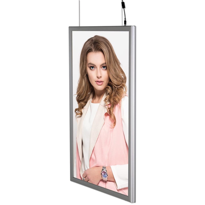 Led Lysramme Vertikal Dobbeltsidet A3