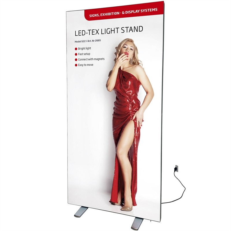 Led - Tex Lysvæg Dobbeltsidet 85 X 200 Cm