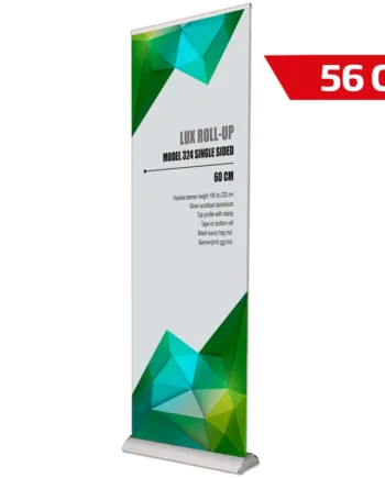 Lux   Roll - Up   Kassette    Sølv    Enkeltsidet    56   Cm