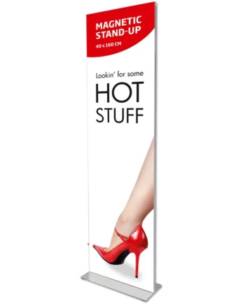 Magnetic   Stand - Up    Bannerstander    40   X   160   Cm