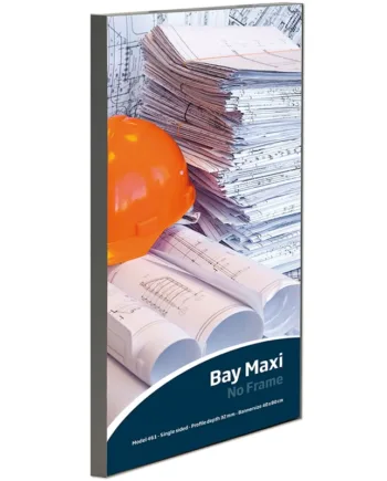 Maxiframe   Bay    Enkeltsidet   Bannerramme     32   Mm   Dyb    100   X   150   Cm