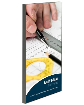 Maxiframe   Gulf    Enkeltsidet   Bannerramme    34   Mm   Dyb    200   X   300   Cm