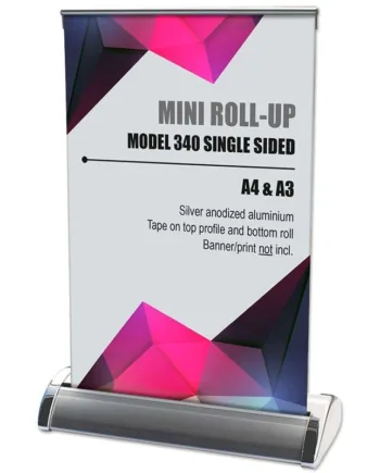 Mini   Roll - Up    Enkeltsidet   Kassette    Sølv