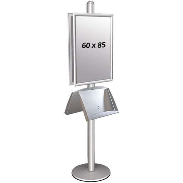 Multi Stander Dobbeltsidet Med Akrylhylde 25mm 2x60x85cm