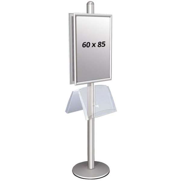 Multi Stander Dobbeltsidet Med Stålhylde 25mm 2x60x85cm