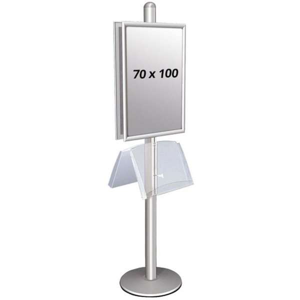 Multi Stander Dobbeltsidet Med Stålhylde 25mm 2x70x100cm