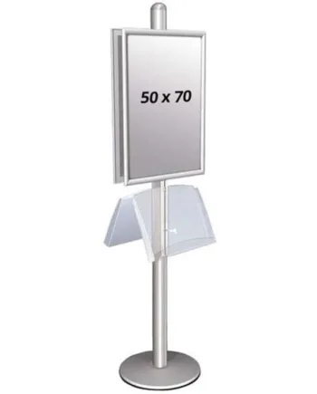 Multi   Stander       Dobbeltsidet   Med   Stålhylde   25mm   2x50x70cm