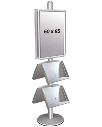 Multi   Stander       Dobbeltsidet   Med       Stålhylder   25mm       X   60x85cm