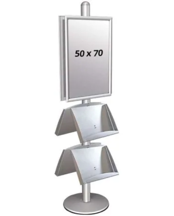 Multi   Stander       Dobbeltsidet   Med       Stålhylder   25mm       X   50x70cm
