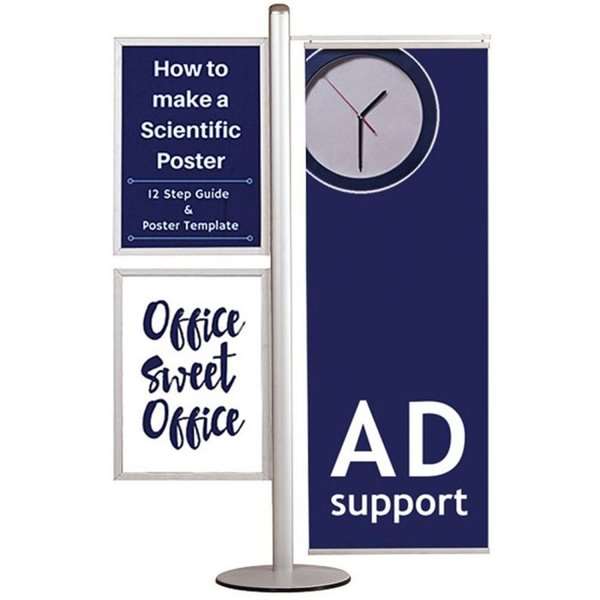 Multi Stander 16 Dobbeltsidet Med 2x50x70 Slide - In 50cm Banner