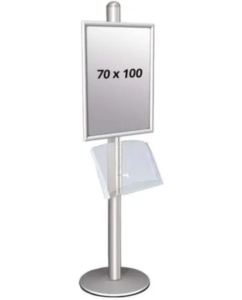 Multi   Stander       Enkeltsidet   Med   Akrylhylde   25mm   1x70x100cm