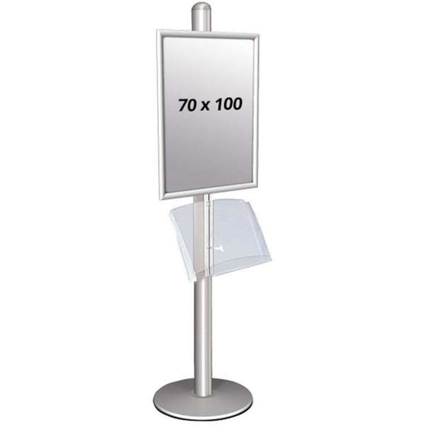 Multi Stander Enkeltsidet Med Akrylhylde 25mm 1x70x100cm