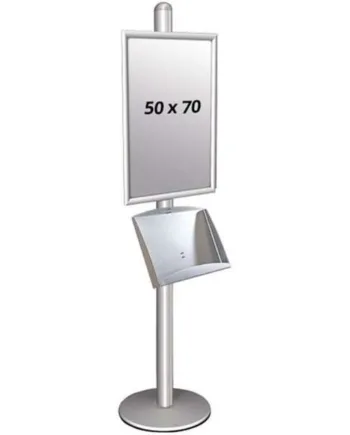 Multi   Stander       Enkeltsidet   Med   Stålhylde   25mm       X   50x70   Alu