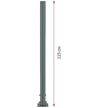 Pole   Stand    115   Cm    Mørkegrå    Til   Dispensere