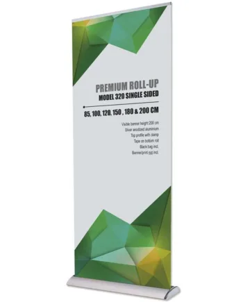Premium   Roll - Up    Enkeltsidet   Kassette    Alu    Med   Teleskopstang