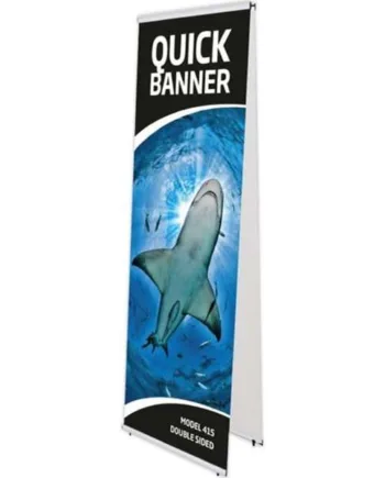 Quick   Banner   Stand    Dobbeltsidet    60   X   200cm