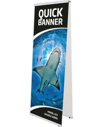 Quick   Banner   Dobbeltsidet   Uden   Banner   Og   Print -  80x200cm